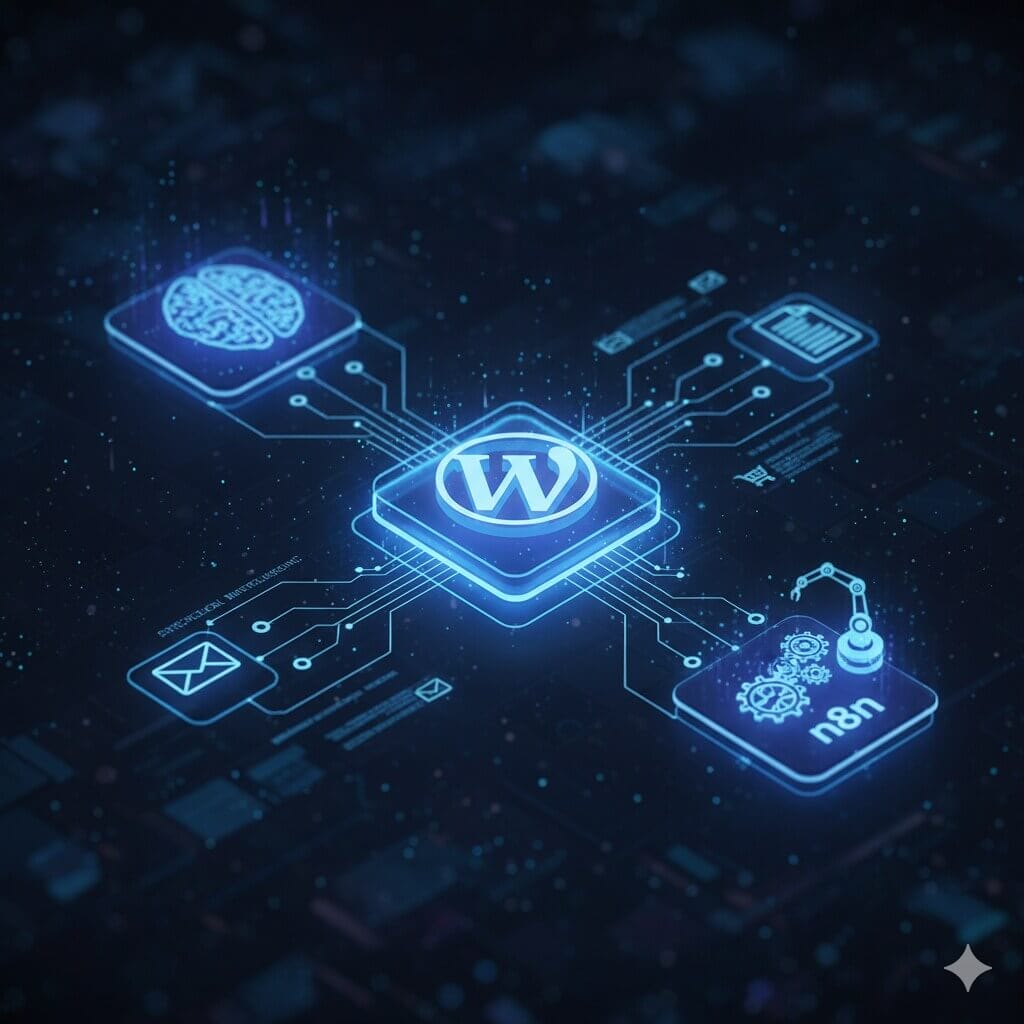 WordPress Autonome : L'IA et l'Automatisation (n8n) Bâtissent le Site du Futur 1 WordPress Autonome